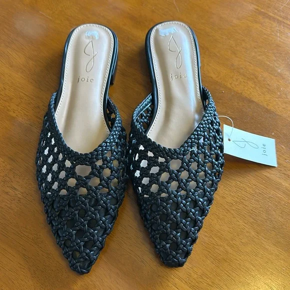 Joie Black Slip on Mules 8 NEW NWT - Picture 1 of 5